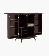 Alora Sheesham Wood Bar Cabinet (Walnut Finish)