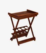Alroy Sheesham Wood Bar Cabinet (Honey Finish)