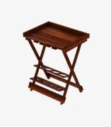 Alroy Sheesham Wood Bar Cabinet (Honey Finish)