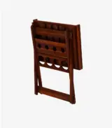 Alroy Sheesham Wood Bar Cabinet (Honey Finish)