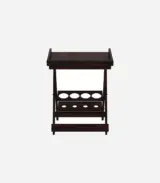 Alroy Sheesham Wood Bar Cabinet (Walnut Finish)