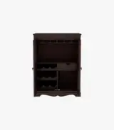 Ambross Sheesham Wood Bar Cabinet (Walnut Finish)