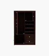 Carnivel Sheesham Wood Bar Cabinet (Walnut Finish)