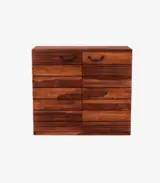 Embrol Sheesham Wood Bar Cabinet (Honey Finish)