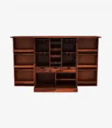 Eurico Sheesham Wood Bar Cabinet (Honey Finish)