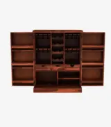 Eurico Sheesham Wood Bar Cabinet (Honey Finish)