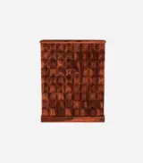 Eurico Sheesham Wood Bar Cabinet (Honey Finish)