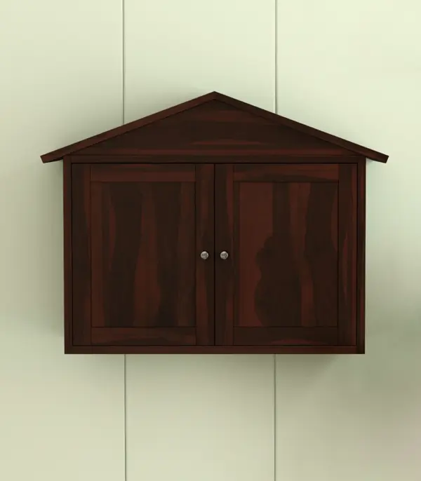 Hanswon Sheesham Wood Wine Rack (Walnut Finish)