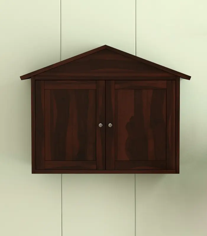 Hanswon Sheesham Wood Wine Rack (Walnut Finish)