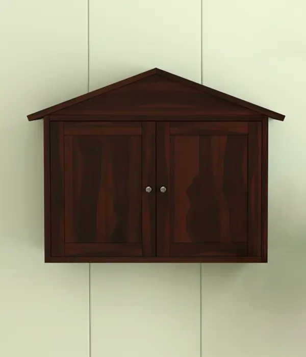 Hanswon Sheesham Wood Wine Rack (Walnut Finish)