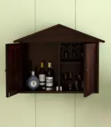 Hanswon Sheesham Wood Wine Rack (Walnut Finish)