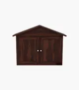 Hanswon Sheesham Wood Wine Rack (Walnut Finish)