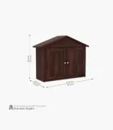Hanswon Sheesham Wood Wine Rack (Walnut Finish)