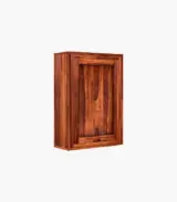 Hulger Sheesham Wood Wall Mounted Bar Cabinet (Honey Finish)