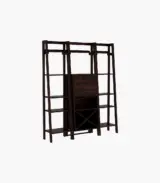 Hyrum Sheesham Wood Bar Cabinet (Walnut Finish)