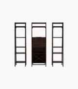 Hyrum Sheesham Wood Bar Cabinet (Walnut Finish)
