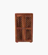 Kimbrey Sheesham Wood Bar Cabinet (Honey Finish)