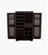 Kimbrey Sheesham Wood Bar Cabinet (Walnut Finish)