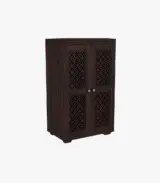 Kimbrey Sheesham Wood Bar Cabinet (Walnut Finish)