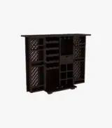 Kimbrey Sheesham Wood Bar Cabinet (Walnut Finish)