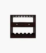 Terris Sheesham Wood Wine Rack (Walnut Finish)