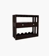 Terris Sheesham Wood Wine Rack (Walnut Finish)