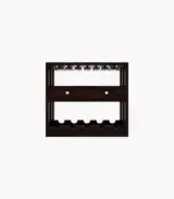 Terris Sheesham Wood Wine Rack (Walnut Finish)