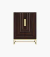 Vailyton Sheesham Wood Bar Cabinet (Walnut Finish)