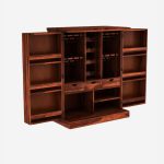 Eurico Sheesham Wood Bar Cabinet (Honey Finish) - Image 3