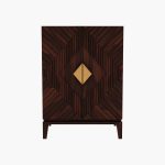 Sunslow Bar Cabinet in Sheesham Wood Walnut Finish - Image 4