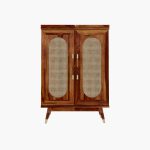 Alora Sheesham Wood Bar Cabinet (Honey Finish) - Image 5