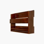 Fairo Mango Wood Wine Rack (Brown Finish) - Image 5
