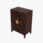 Sunslow Bar Cabinet in Sheesham Wood Walnut Finish - Image 6