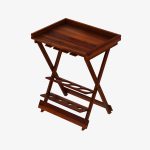Alroy Sheesham Wood Bar Cabinet (Honey Finish) - Image 6