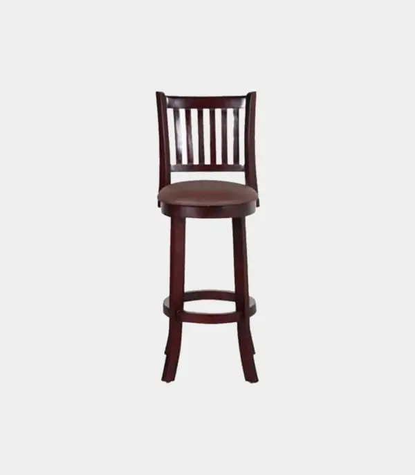 Adilaid Sheesham Wood Bar Chair (Mahogany Finish)