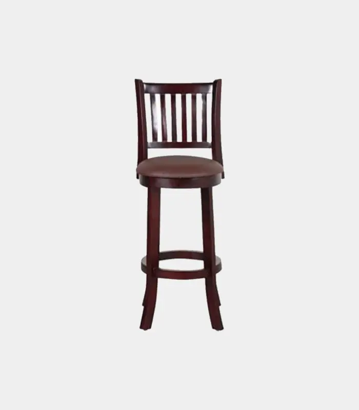 Adilaid Sheesham Wood Bar Chair (Mahogany Finish)