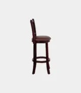 Adilaid Sheesham Wood Bar Chair (Mahogany Finish)