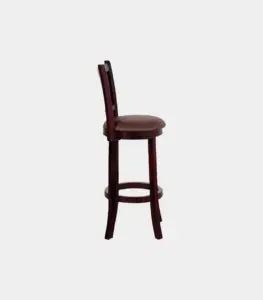 Adilaid Sheesham Wood Bar Chair (Mahogany Finish)