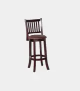 Adilaid Sheesham Wood Bar Chair (Mahogany Finish)