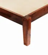 Admirel Sheesham Wood Queen Size Bed without Storage (Honey Finish)
