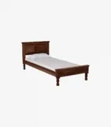Airavata Sheesham Wood Single Bed without Storage (Provincial Teak Finish)