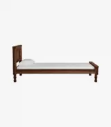 Airavata Sheesham Wood Single Bed without Storage (Provincial Teak Finish)