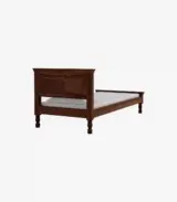 Airavata Sheesham Wood Single Bed without Storage (Provincial Teak Finish)