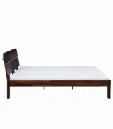 Alamod Sheesham Wood Queen Size Bed without Storage (Teak Finish)