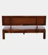 Arcamia Sheesham Wood Queen Size Bed without Storage (Teak Finish)