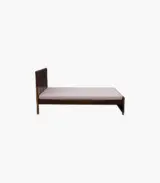 Berang Sheesham Wood Queen Size Bed without Storage (Teak Finish)