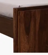 Berang Sheesham Wood Queen Size Bed without Storage (Teak Finish)