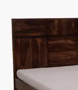 Berang Sheesham Wood Queen Size Bed without Storage (Teak Finish)