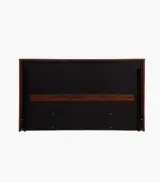 Boton Sheesham Wood Queen Size Bed with Hydraulic Box Storage (Teak Finish)