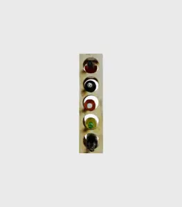 Delroy Mango Wood Wine Rack with 5 Bottle Capacity (Brown Finish)
